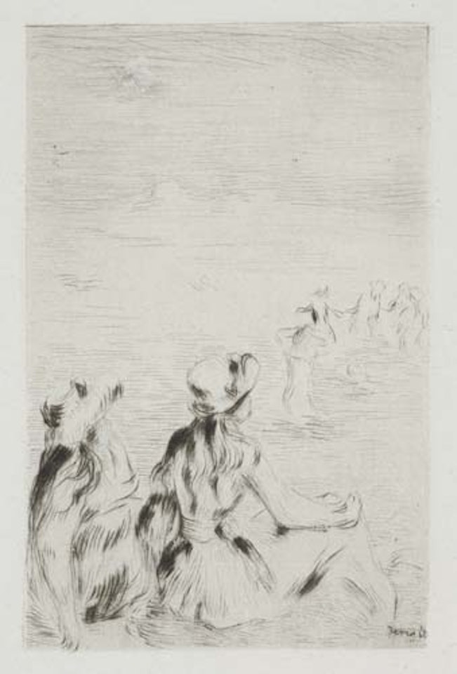 Sur le Plage, à Berneval by Pierre-Auguste Renoir