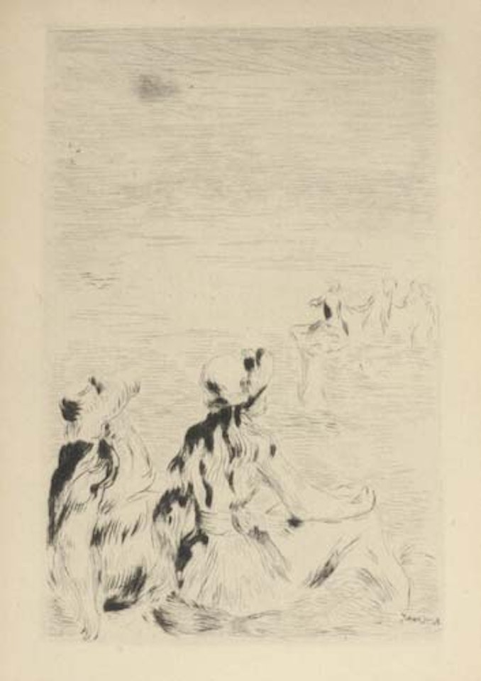 Sur le Plage, à Berneval by Pierre-Auguste Renoir