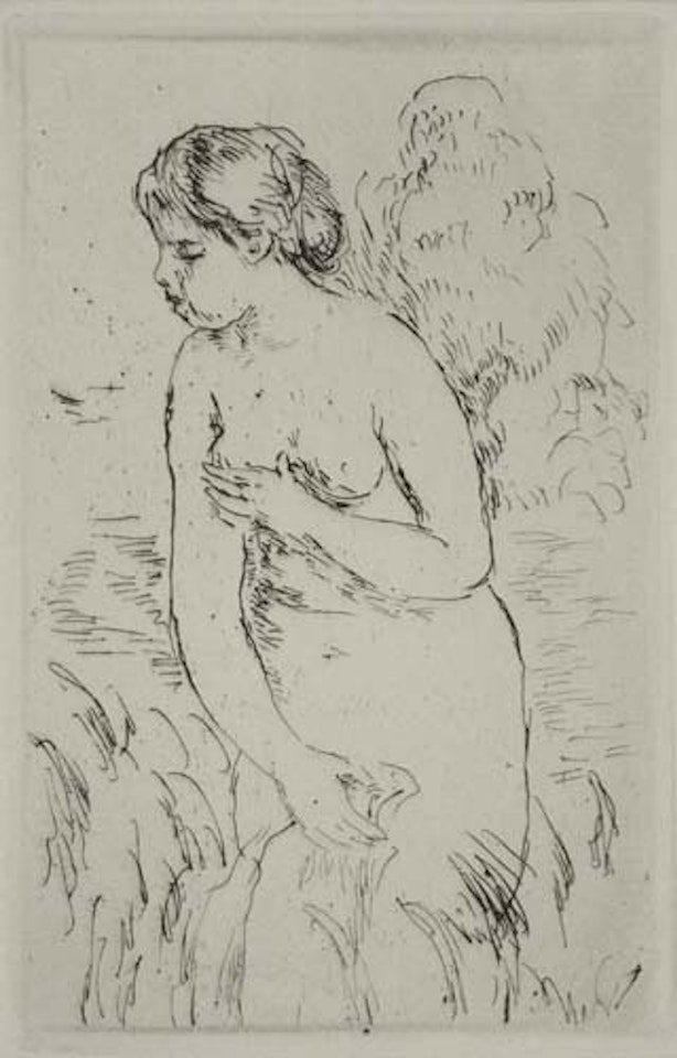 Baigneuse debout, à mi-jambes by Pierre-Auguste Renoir