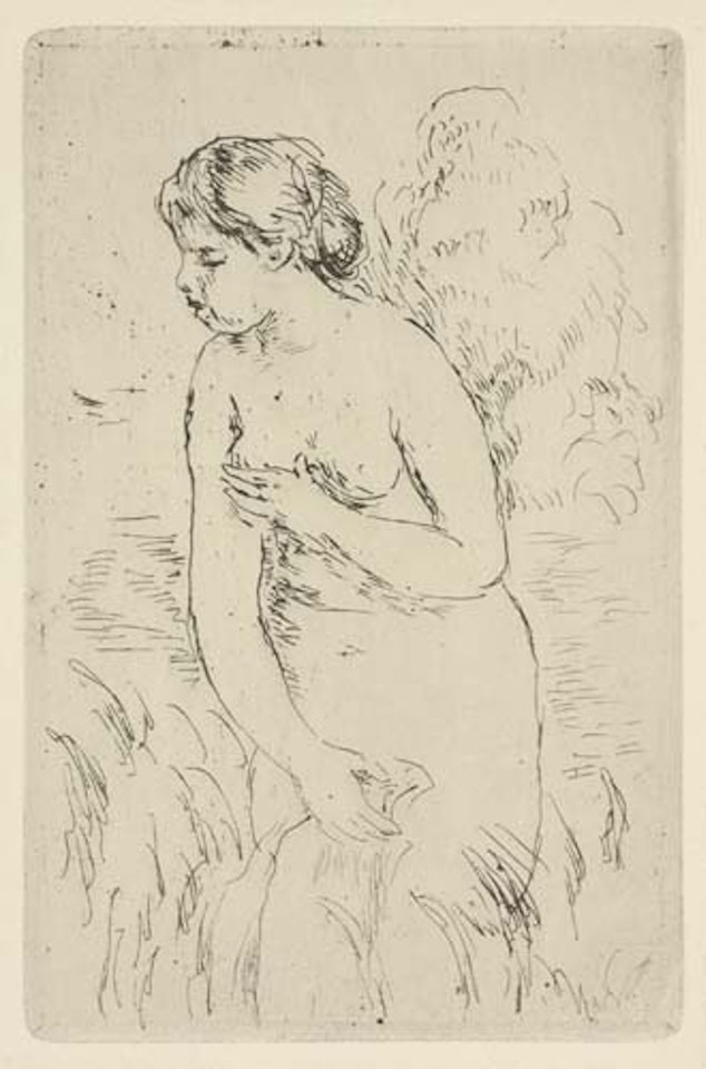 Biagneuse debout, à mi-jambes by Pierre-Auguste Renoir
