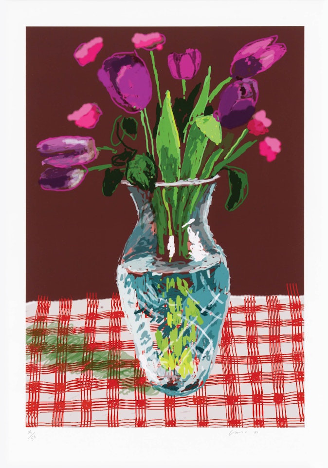 16th March 2021, Tulips in Cut Glass by David Hockney