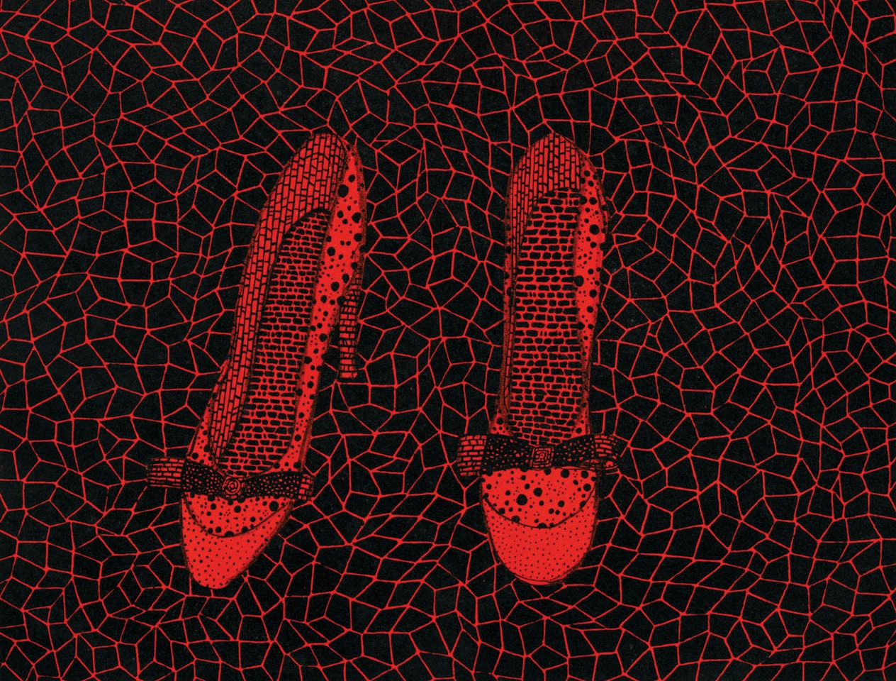 Shoes (Red) by Yayoi Kusama
