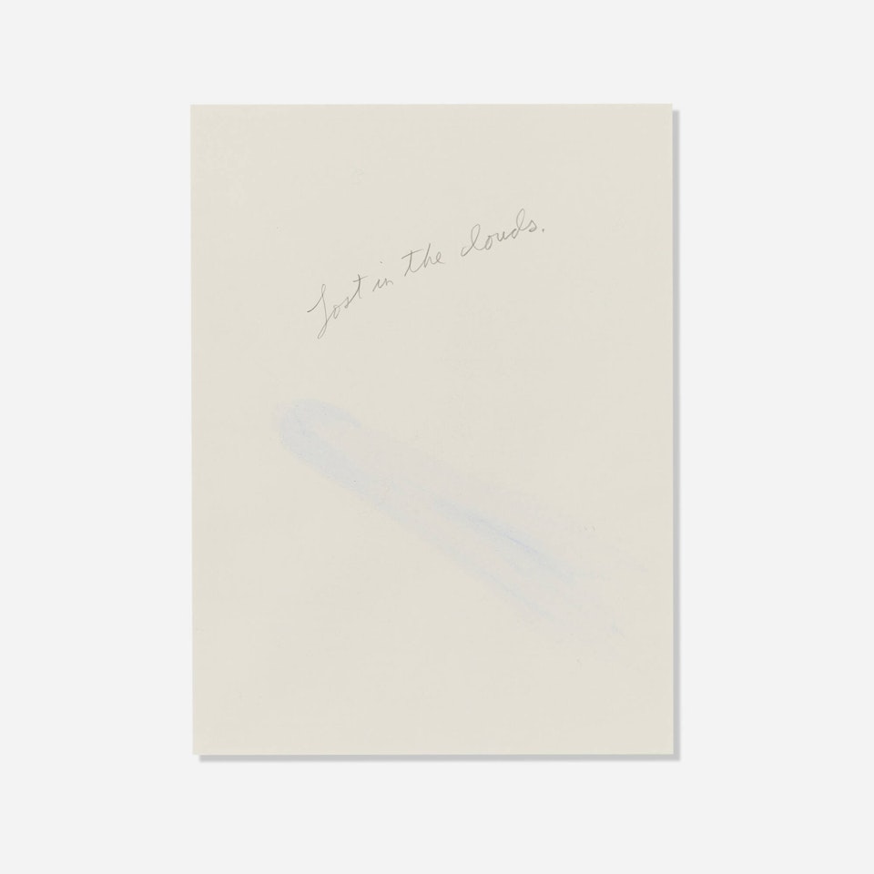 Lost in the clouds (from the Thinking of You portfolio) by Raymond Pettibon