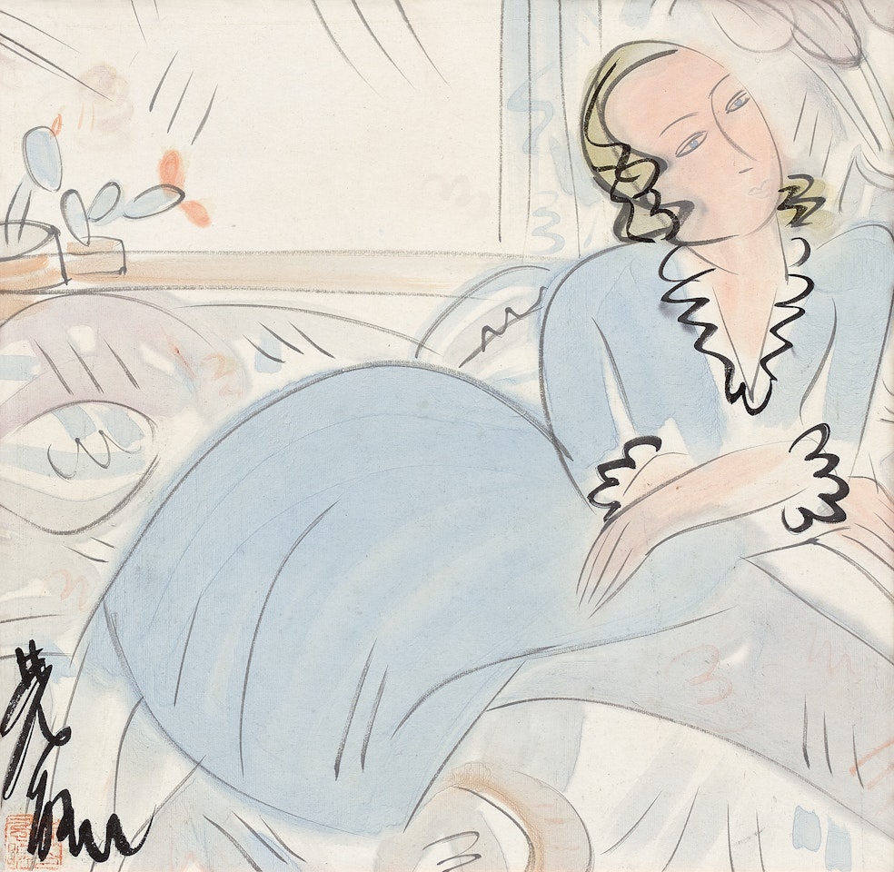 JUENE FEMME by Lin Fengmian