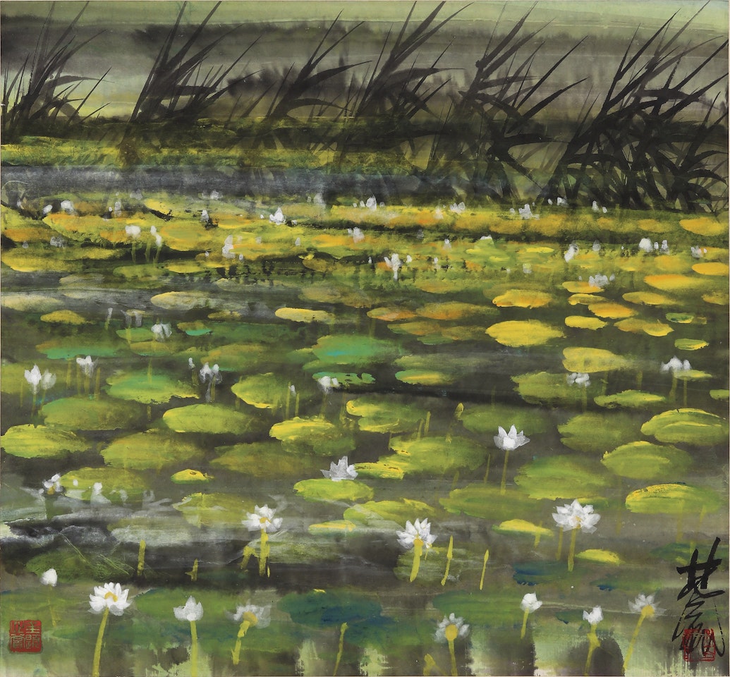LOTUS POND by Lin Fengmian