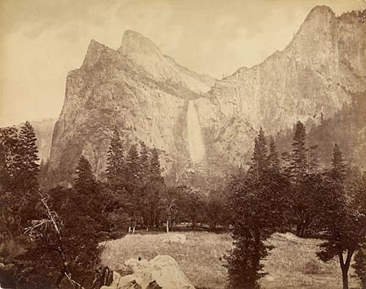 Bridal veil, Yosemite by Eadweard Muybridge