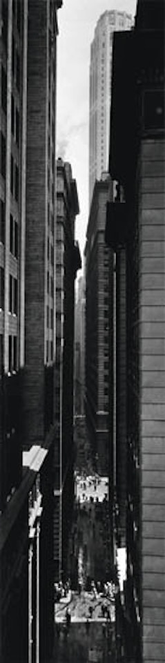 View of Exchange Place from Broadway, New York by Berenice Abbott