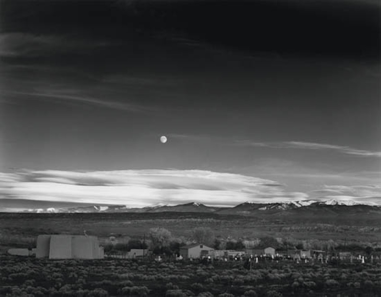 Moonrise, Hernandez, New Mexico by Ansel Adams