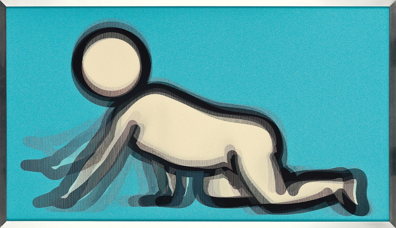 Dino Crawling by Julian Opie
