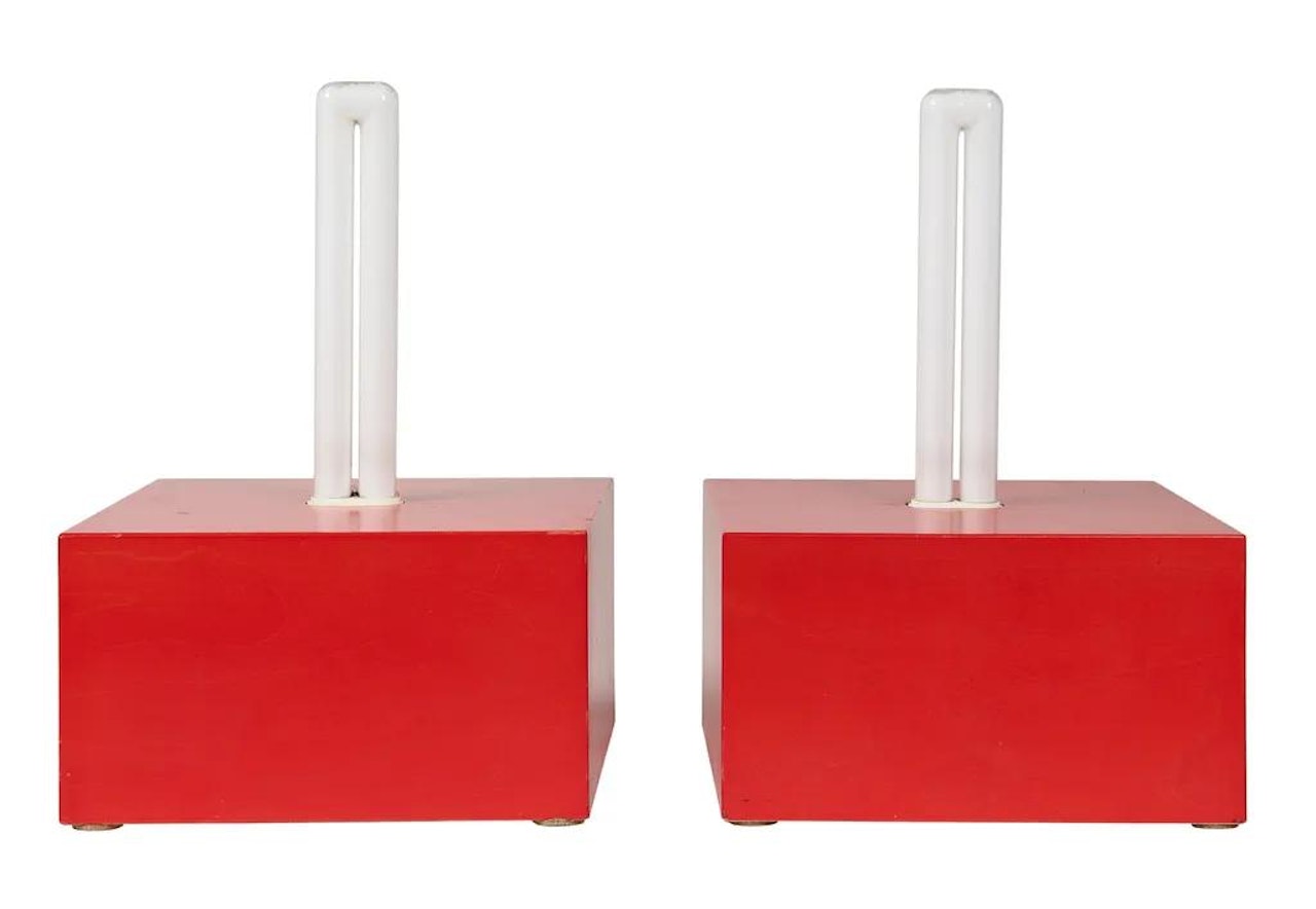Paire de lampes Jagati by Ettore Sottsass