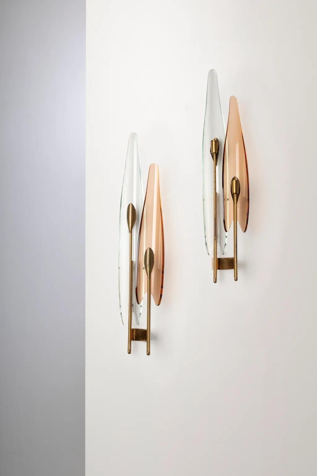 Paire d"appliques mod. 1461 by Max Ingrand