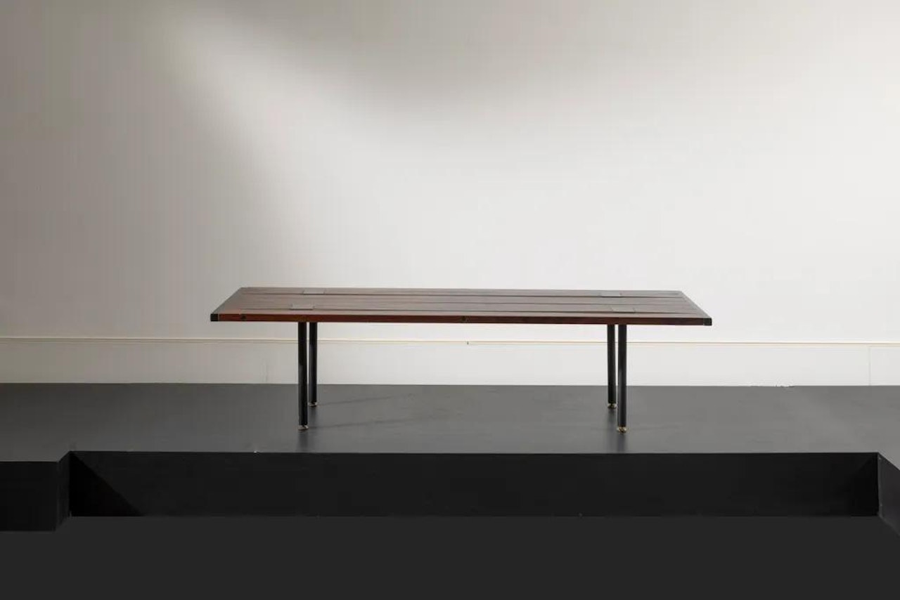 Table basse dite «Doghe» by Ettore Sottsass