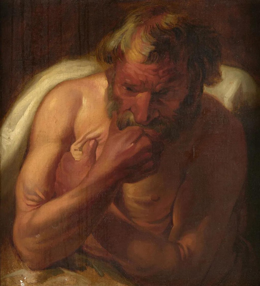 Etude de vieil homme en buste by Jacob Jordaens
