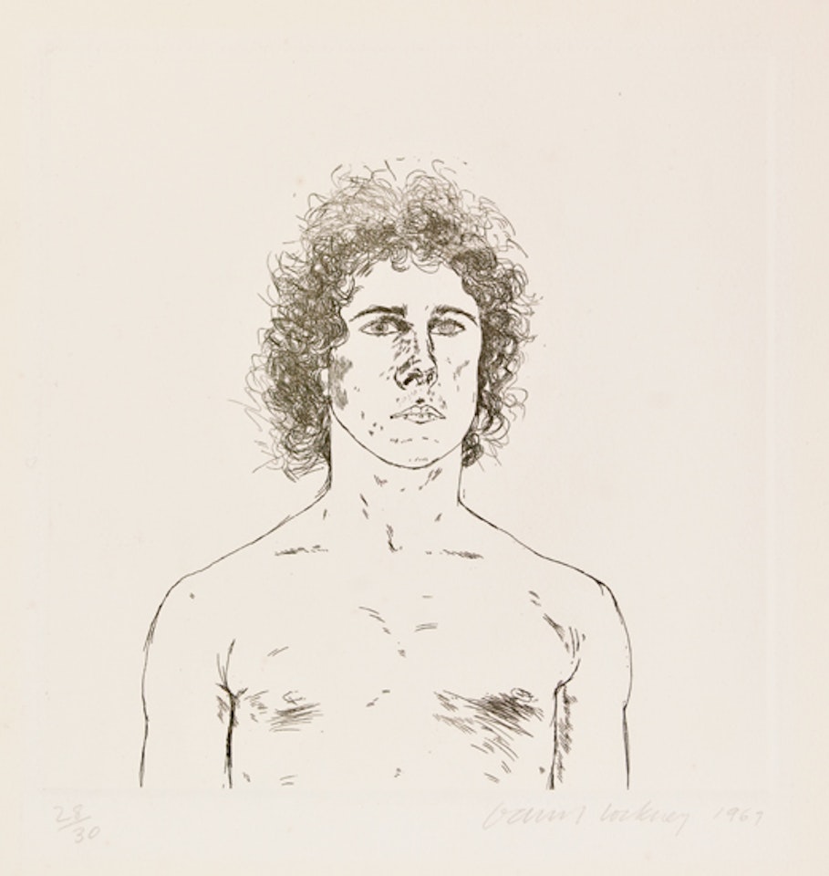 Gregory Evans by David Hockney
