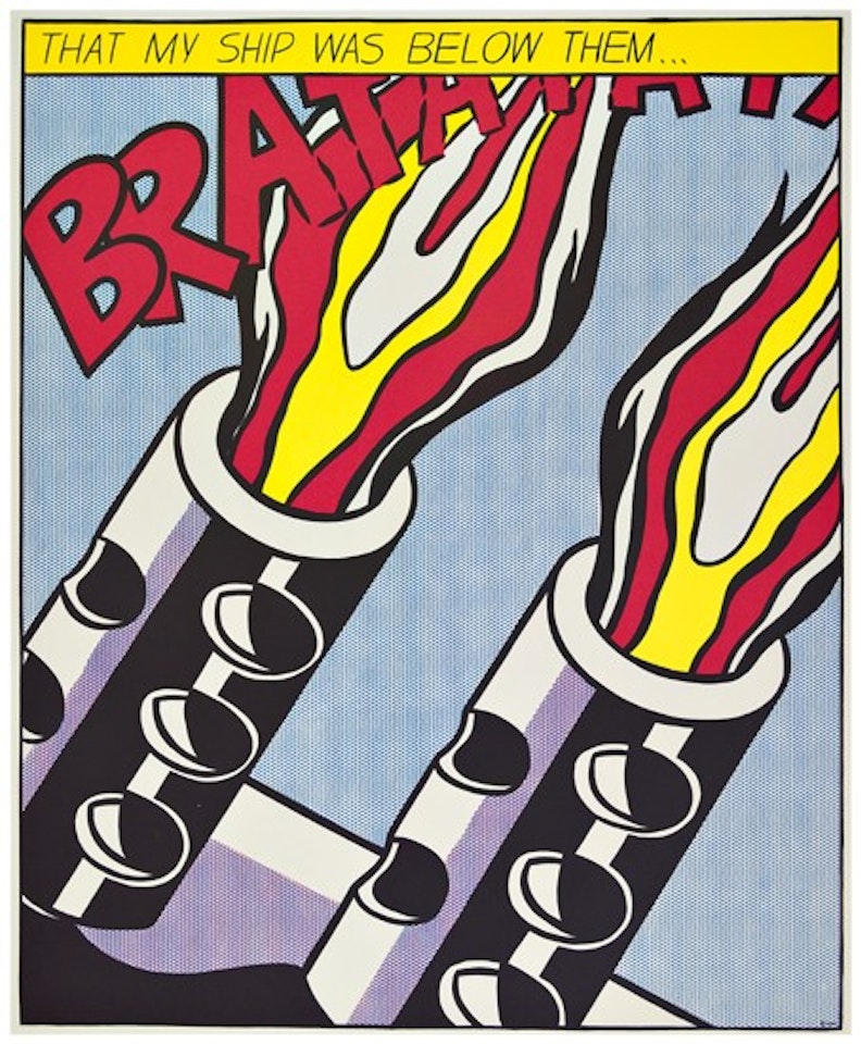 As I Opened Fire by Roy Lichtenstein