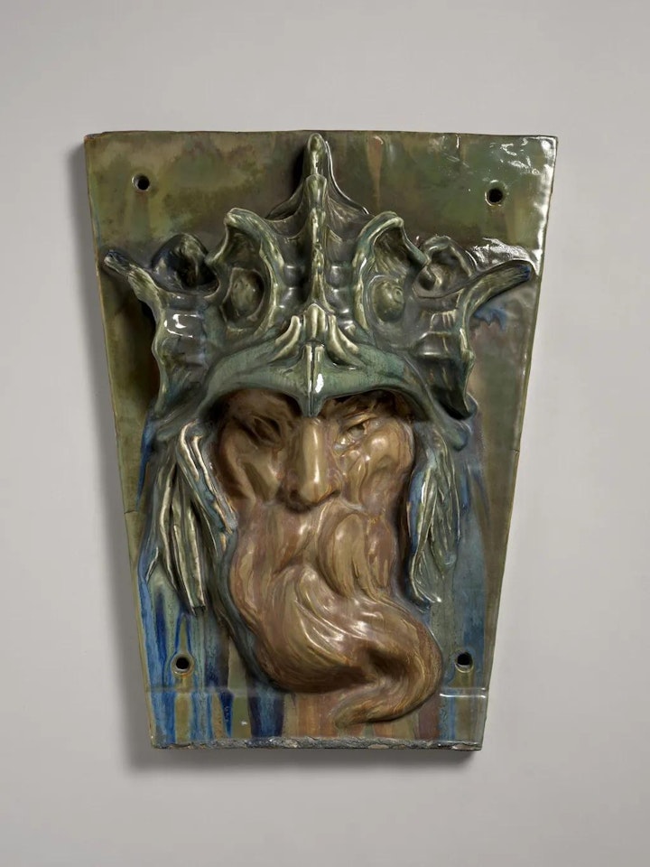 Tête de viking by French School