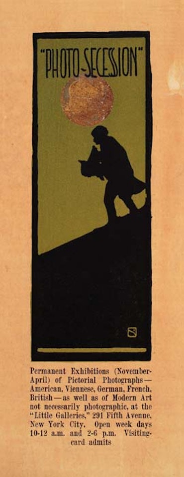 Advertisement designed by Edward Steichen for the "Little Galleries," by Edward Steichen