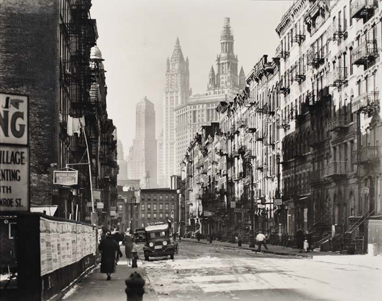 Henry Street, from Market, Looking West by Berenice Abbott