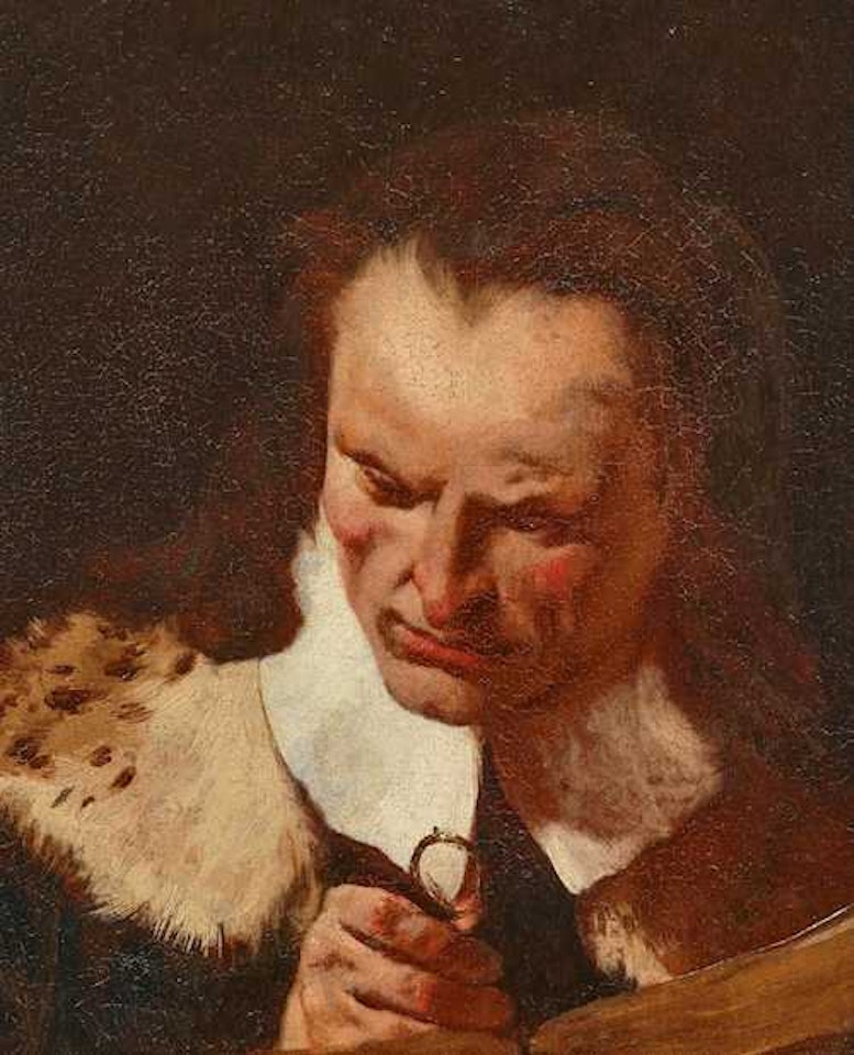 Portrait of a scholar. by Venetian School