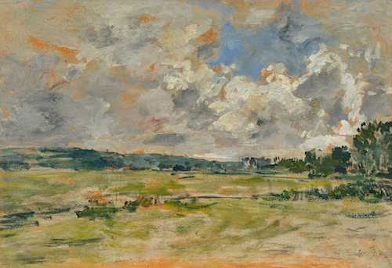 Paysage normand by Eugène Boudin