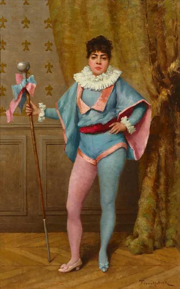 Avant le bal. by Paul Désiré Trouillebert
