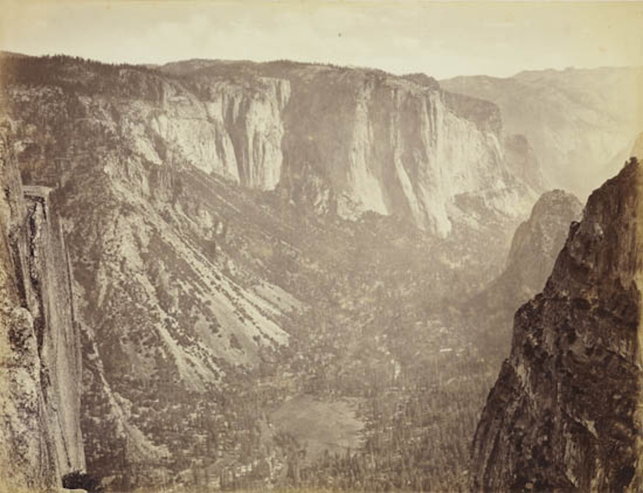 View in the Yosemite Valley by Eadweard Muybridge