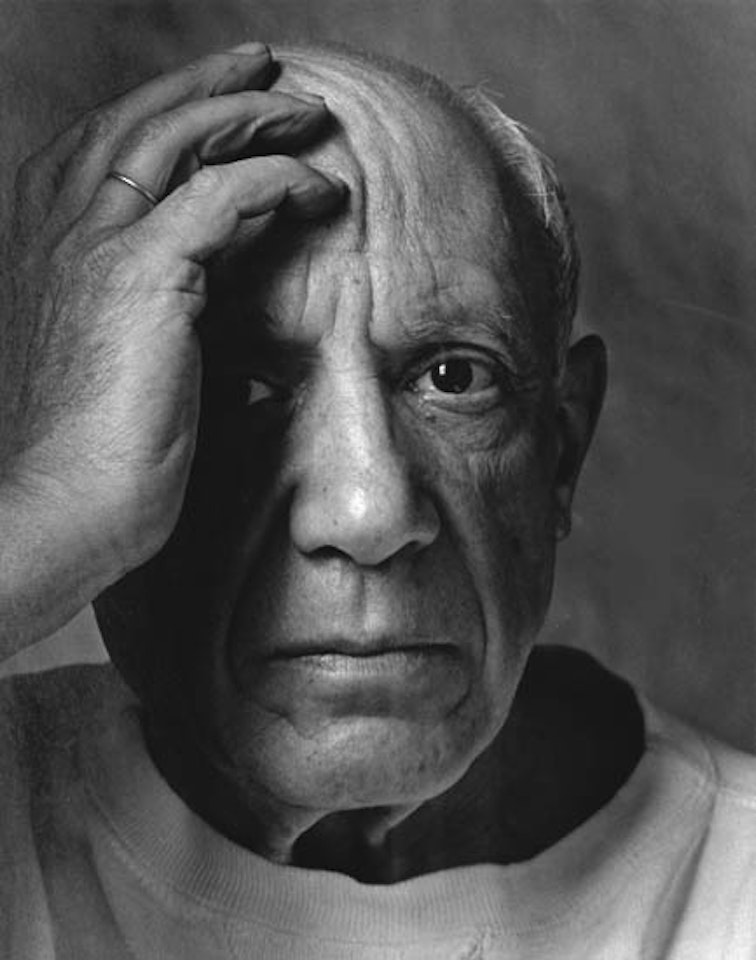 Pablo Picasso, Vallauris, France by Arnold Newman