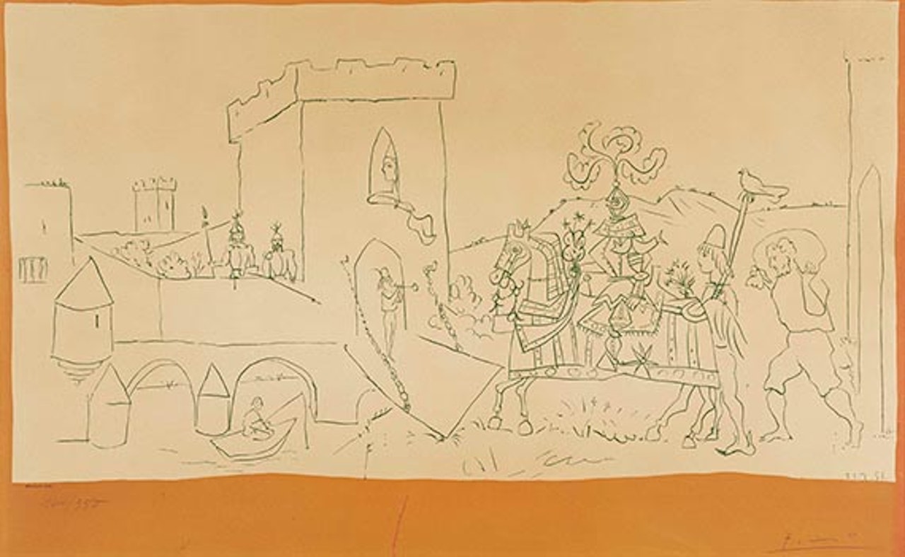 L"Arrivée du Chevalier by Pablo Picasso