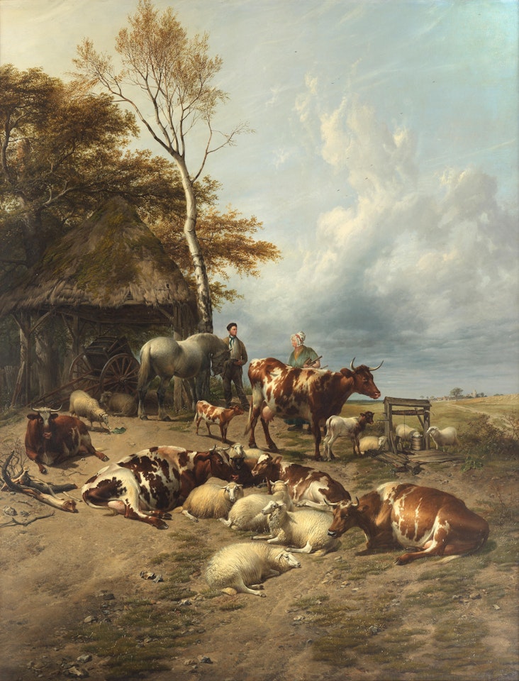 On a farm in East Kent by Thomas Sidney Cooper