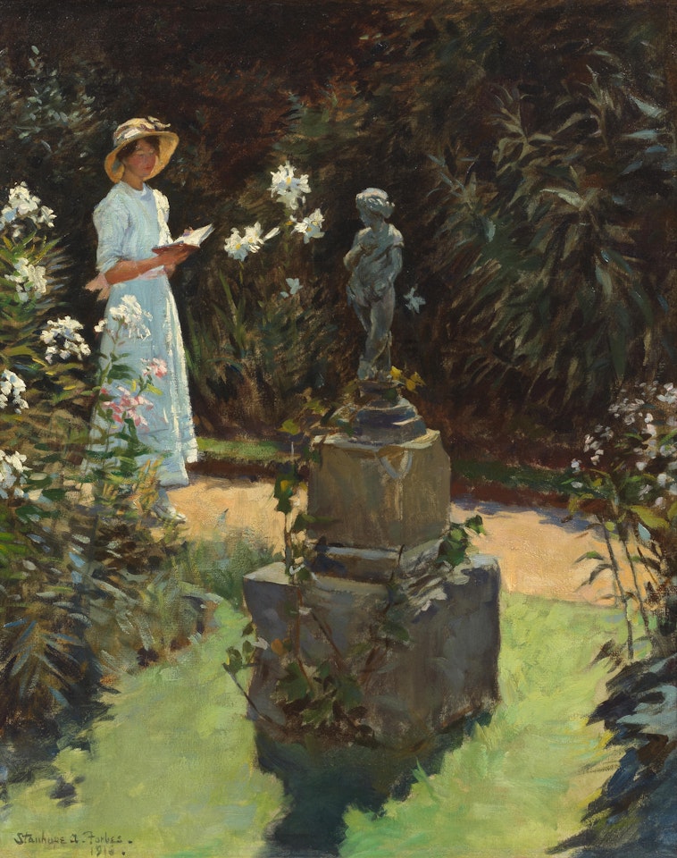 The garden figure by Stanhope Alexander Forbes