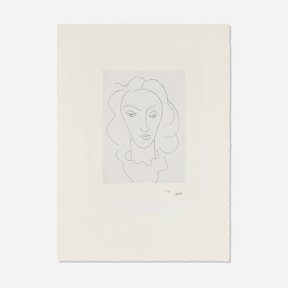 Jeune femme avec un plastron de lingerie by Henri Matisse