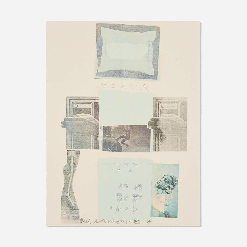 Two Reasons Birds Sing (from Suite of Nine Prints) by Robert Rauschenberg