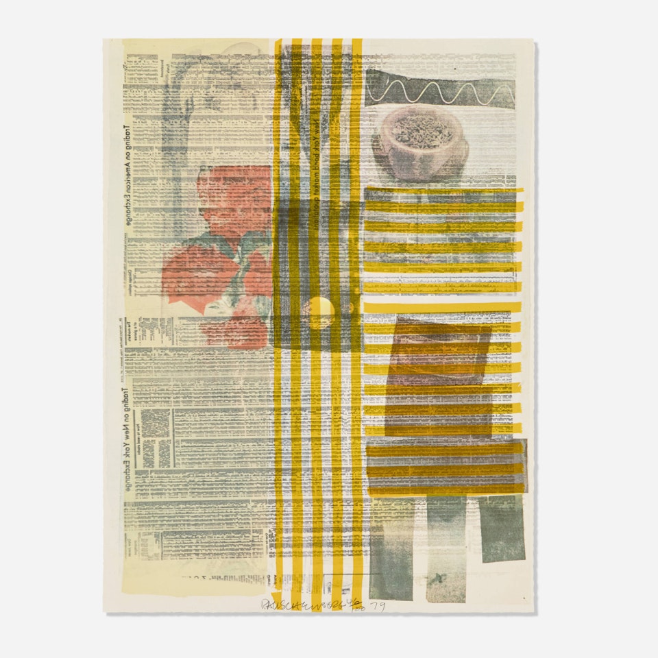 One More and We Will Be More Than Halfway There (from Suite of Nine Prints) by Robert Rauschenberg