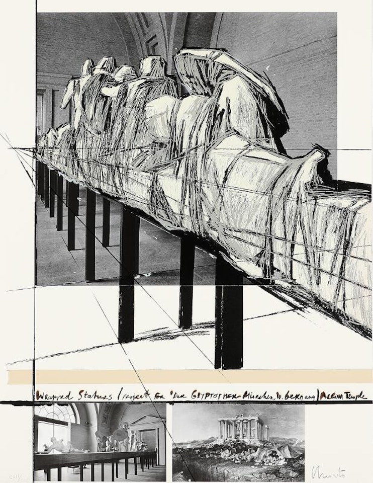 “Wrapped Statues Aegina Temple” by Christo