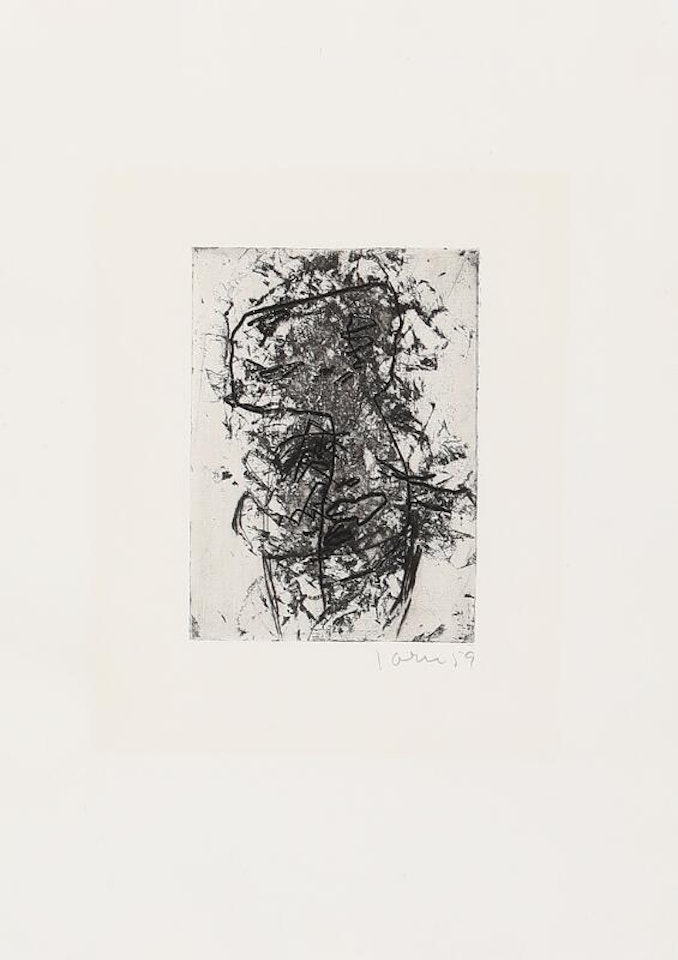 Composition from the suite “Friedhof der Maulwürfe oder Geländegänge in Tagesläufen” by Asger Jorn
