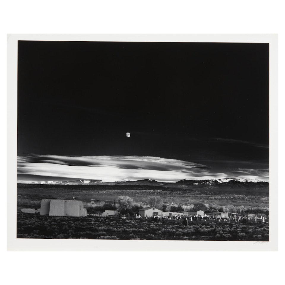 Moonrise, Hernandez, New Mexico by Ansel Adams