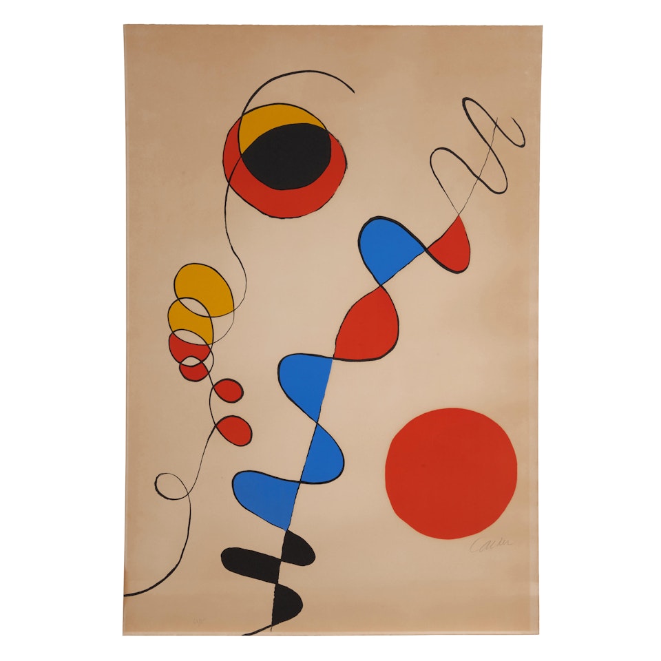Couleurs enlaces dans le fil de fer by Alexander Calder