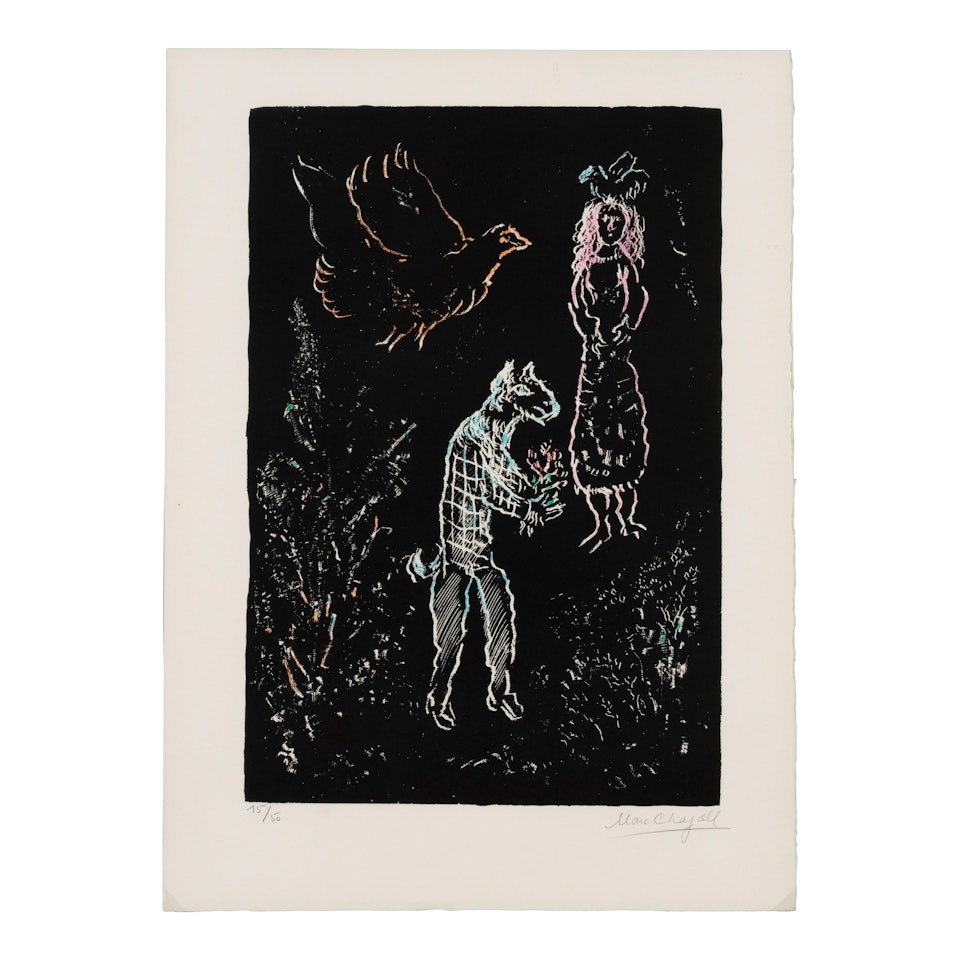 Nuit d"Ete (Mourlot 696) by Marc Chagall