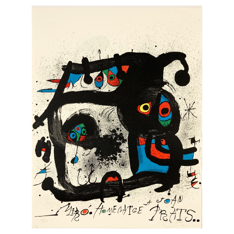 Homenatge à Joan Prats (Maeght 852) by Joan Miró