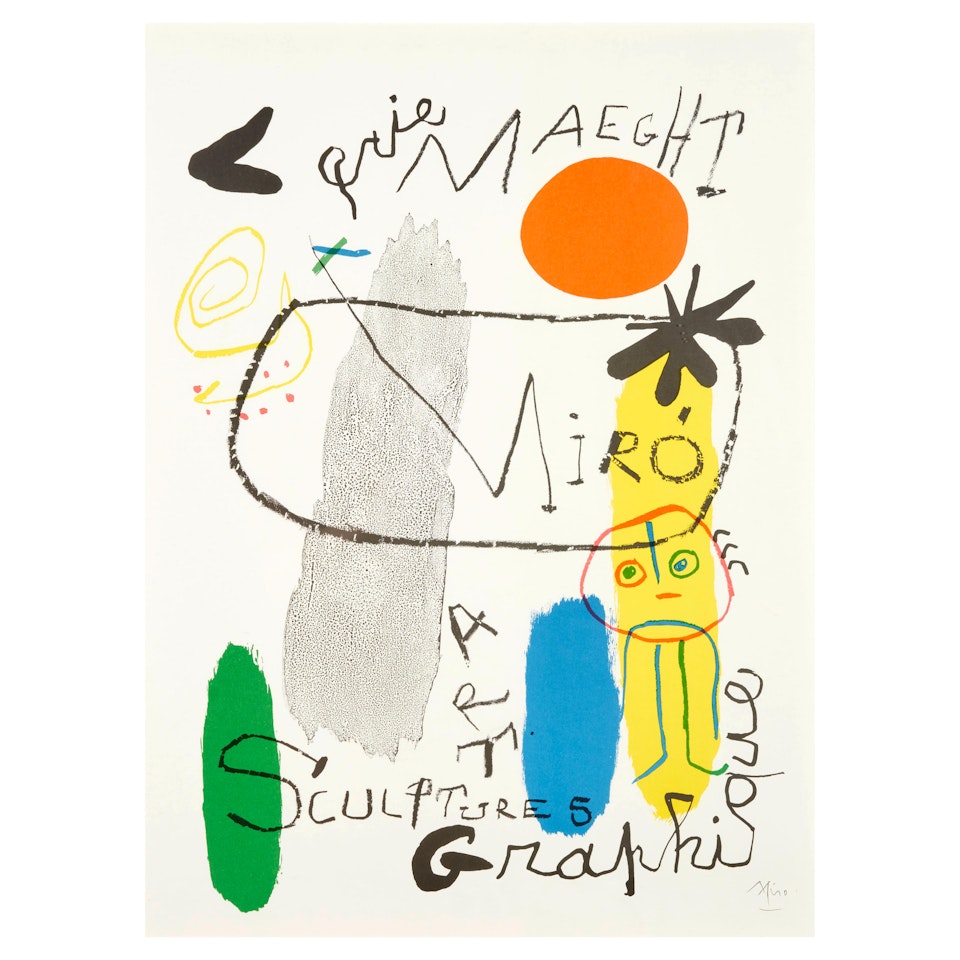 Galerie Maeght Miro (Mourlot 92) by Joan Miró