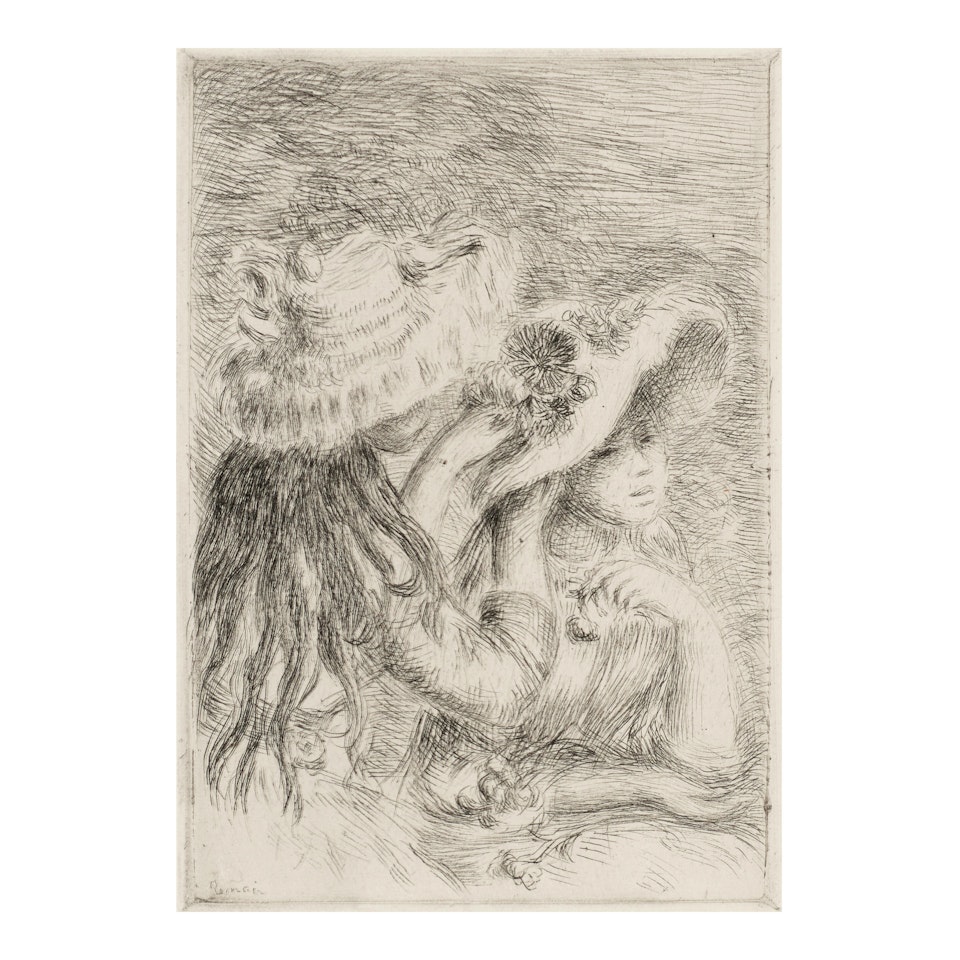 Le chapeau épinglé (Delteil/Stella 8) by Pierre-Auguste Renoir