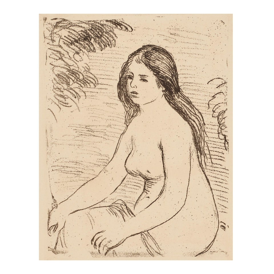 Femme nue assise (Delteil/Stella 12) by Pierre-Auguste Renoir