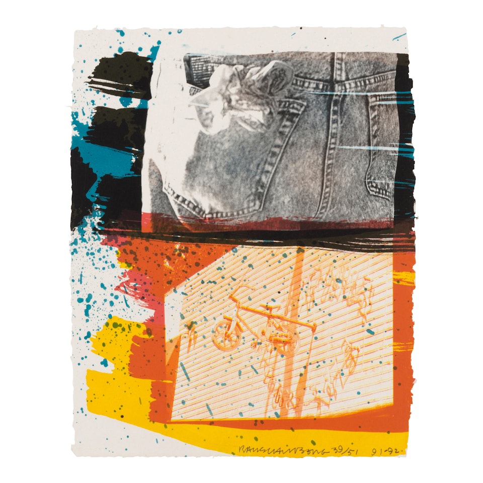 Fest, from Illegal Tender L.A. (Gemini 1535) by Robert Rauschenberg