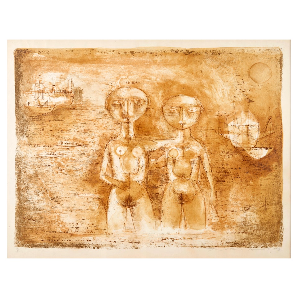 Les Grandes Baigneuses (Ågerup 83) by Zao Wou-Ki