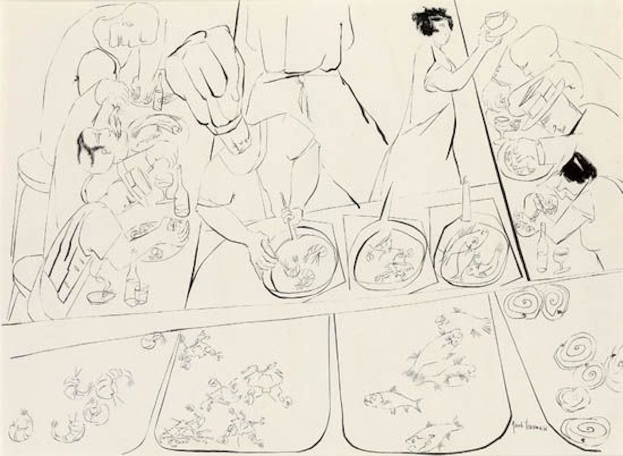 Fish Fry by Jacob Lawrence