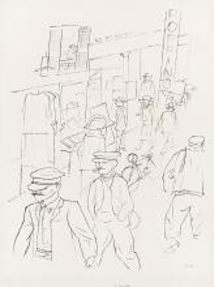 Zur Arbeit, Paris. by George Grosz