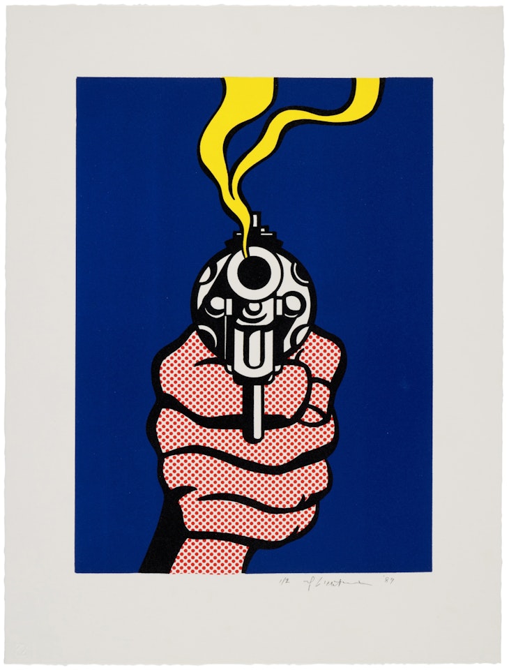 The Gun in America by Roy Lichtenstein