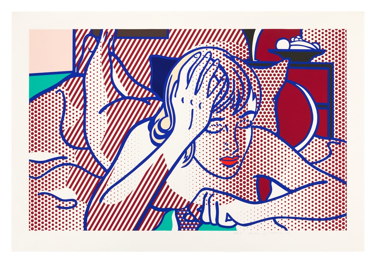 Thinking Nude, State I, from the Nudes series by Roy Lichtenstein