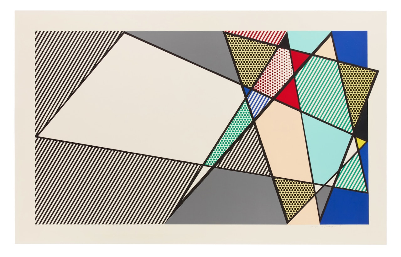 Imperfect 58" x 92⅜" , from the Imperfect series by Roy Lichtenstein