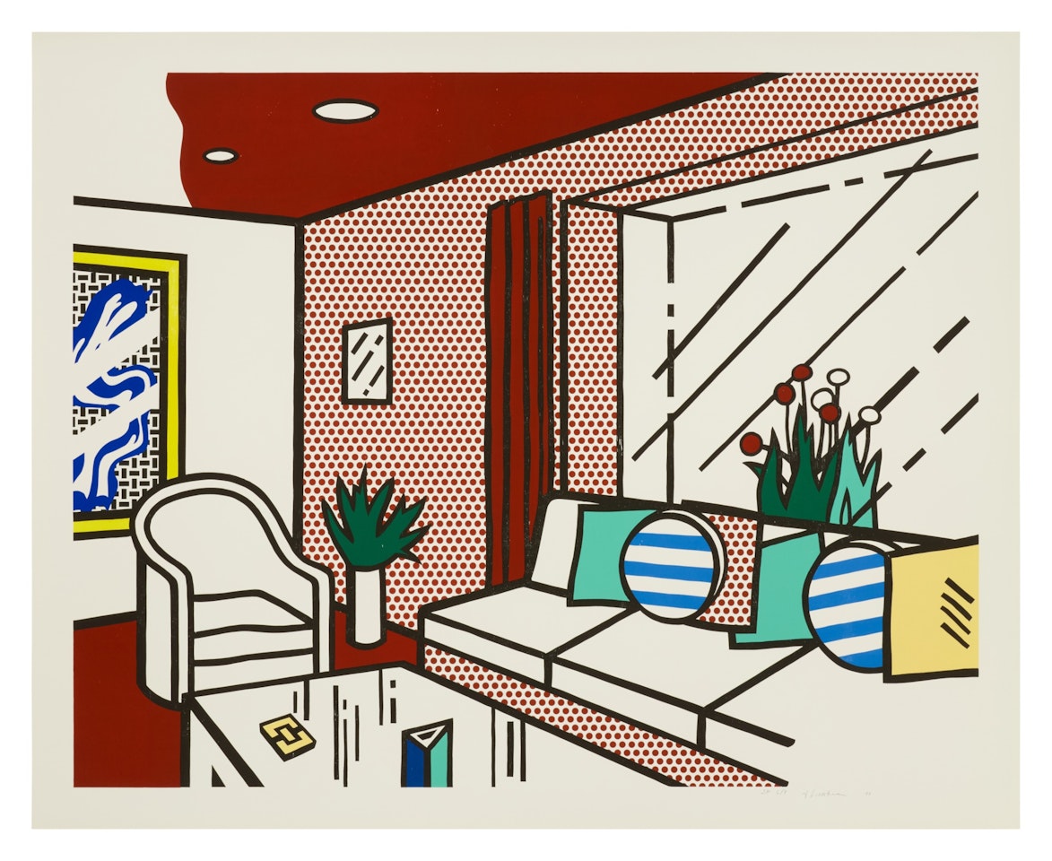 The Living Room, from the Interior series by Roy Lichtenstein